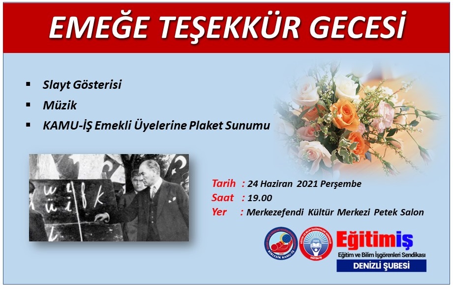 Emeğe Teşekkür Gecesi - 24.06.2021