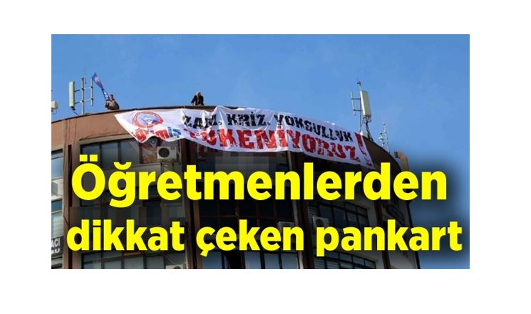 TÜKENİYORUZ PANKART EYLEMİ -14.03.2022