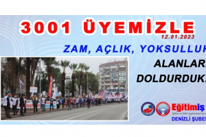 İŞ BIRAKMA EYLEMİ, 6.000 KATILIM -12.01.223